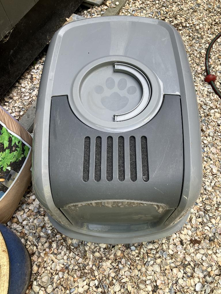 Peewee XXL kattenbak met zeef (voor grote katten), Ophalen, Gebruikt, Gesloten