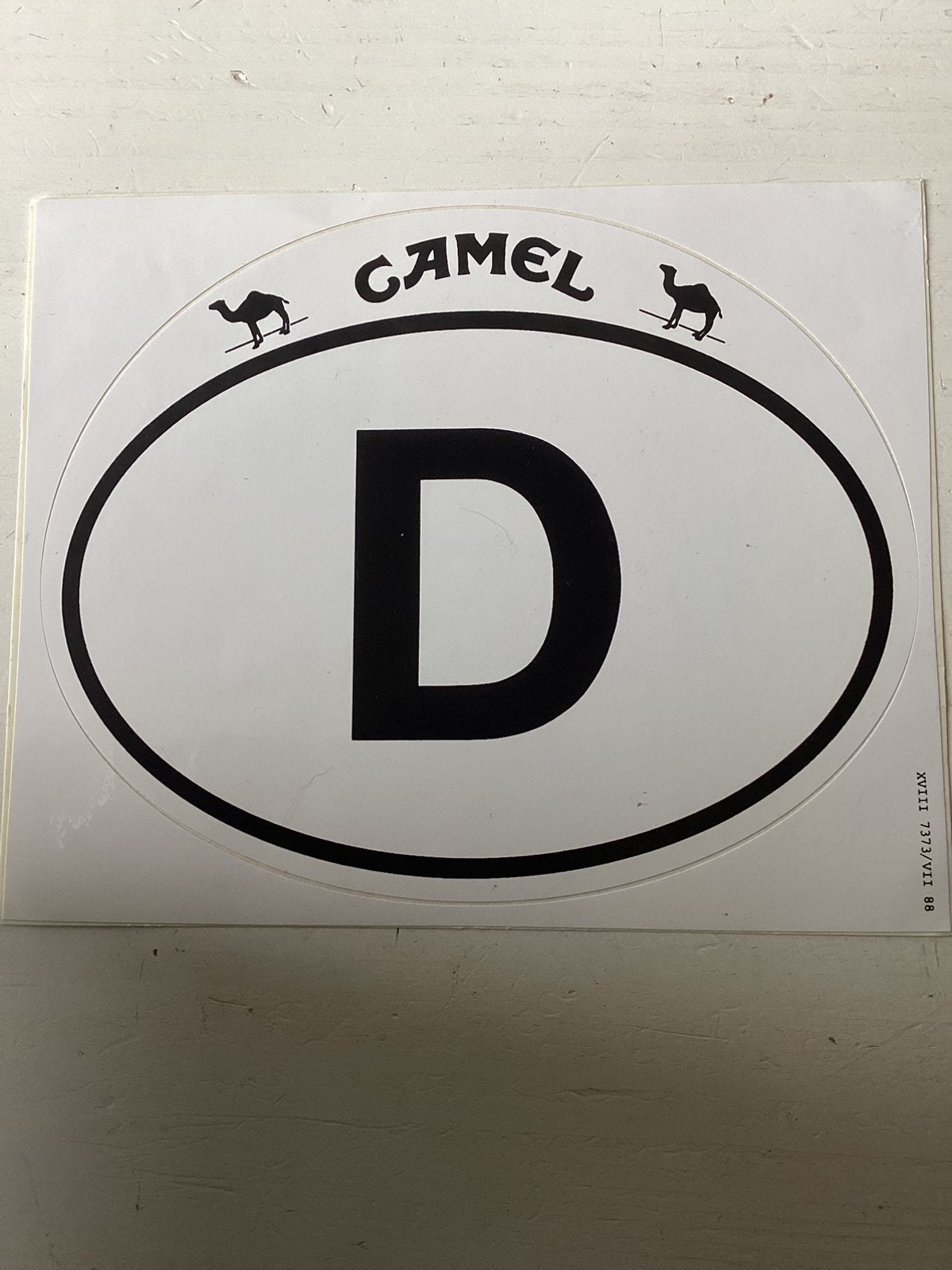 Sticker Duitsland/Camel, Verzamelen, Verzenden, Zo goed als nieuw, Merk