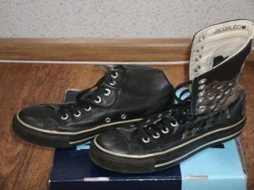 Converse All Stars lederen laarzen maat 38, Hoge laarzen, Zwart, Ophalen of Verzenden, Converse All Stars