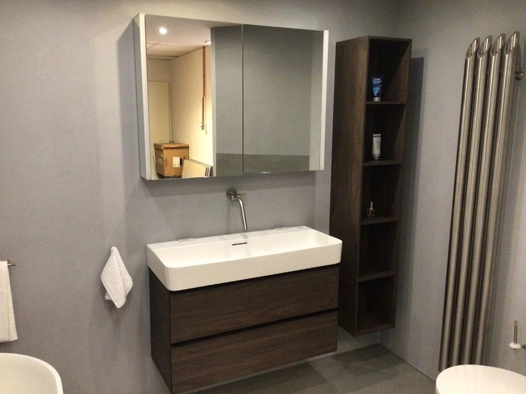 LAUFEN wastafel +  onderkast + hoge kast (badkamermeubel), Ophalen of Verzenden, Nieuw, Steen, Wastafel