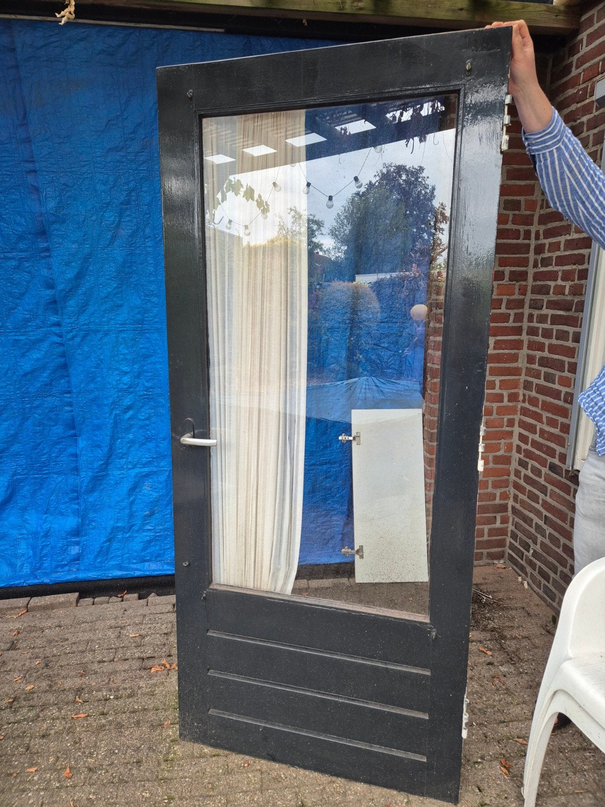 Buitendeur 202x88, Ophalen, 80 tot 100 cm, Buitendeur, 200 tot 215 cm