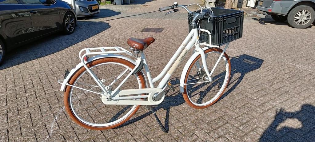 Giant Triple X Damesfiets met Voordrager en Mand, Fietsen en Brommers, Fietsen | Dames | Damesfietsen, Ophalen, Versnellingen