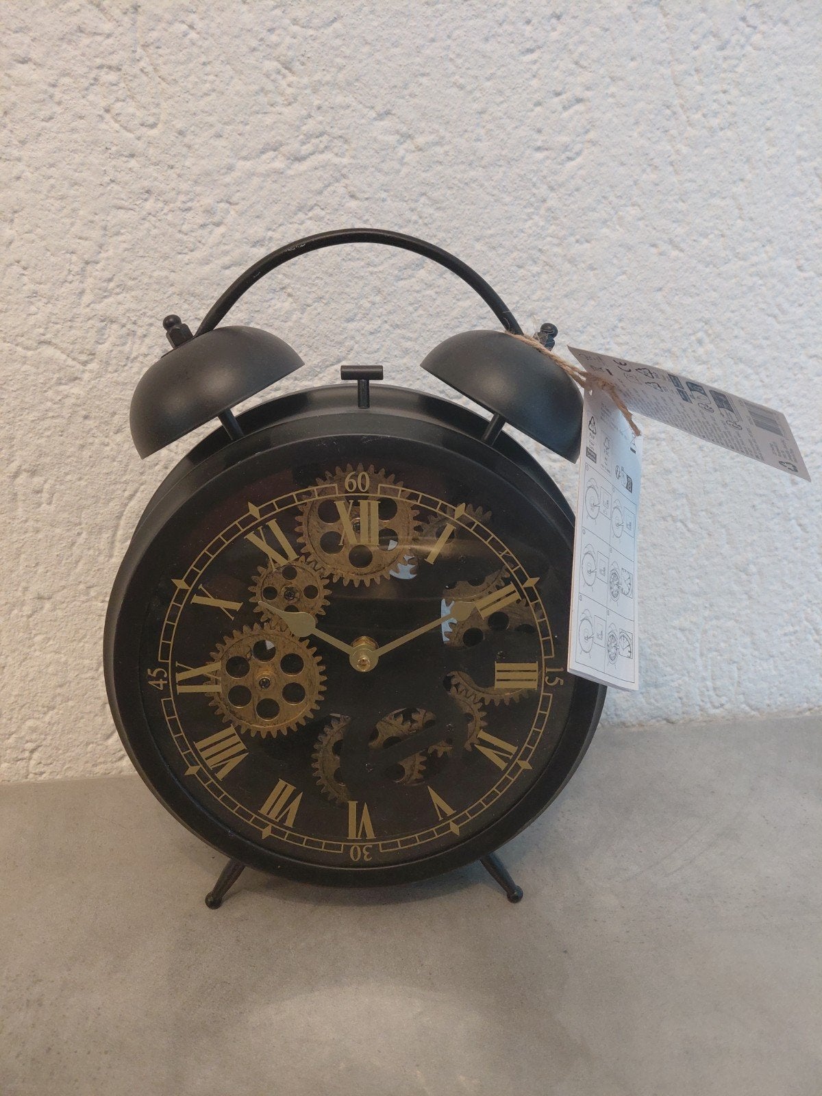 Industriële klok met Zichtbaar Uurwerk., Ophalen, Nieuw, Analoog, Wekker of Tafelklok