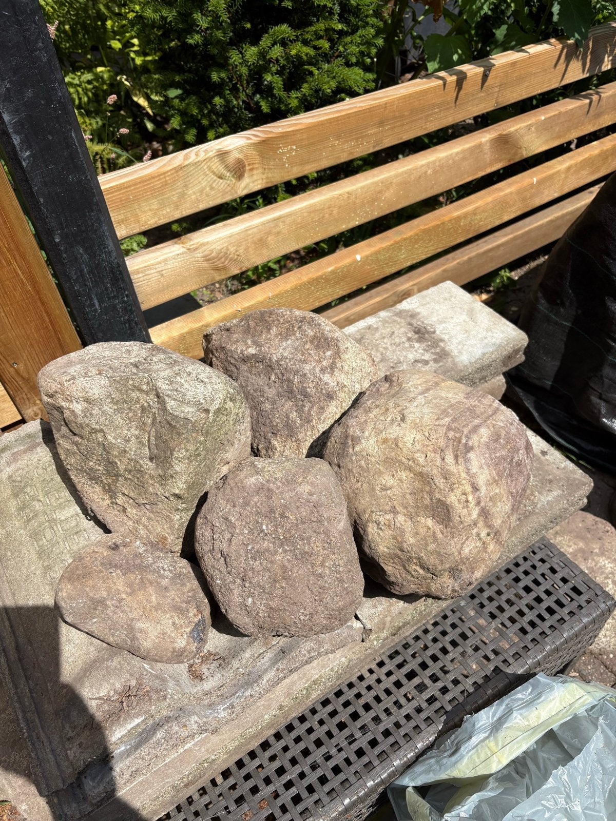 Sierstenen voor tuin of decoratie, Ophalen, Overige materialen, Gebruikt, Bruin