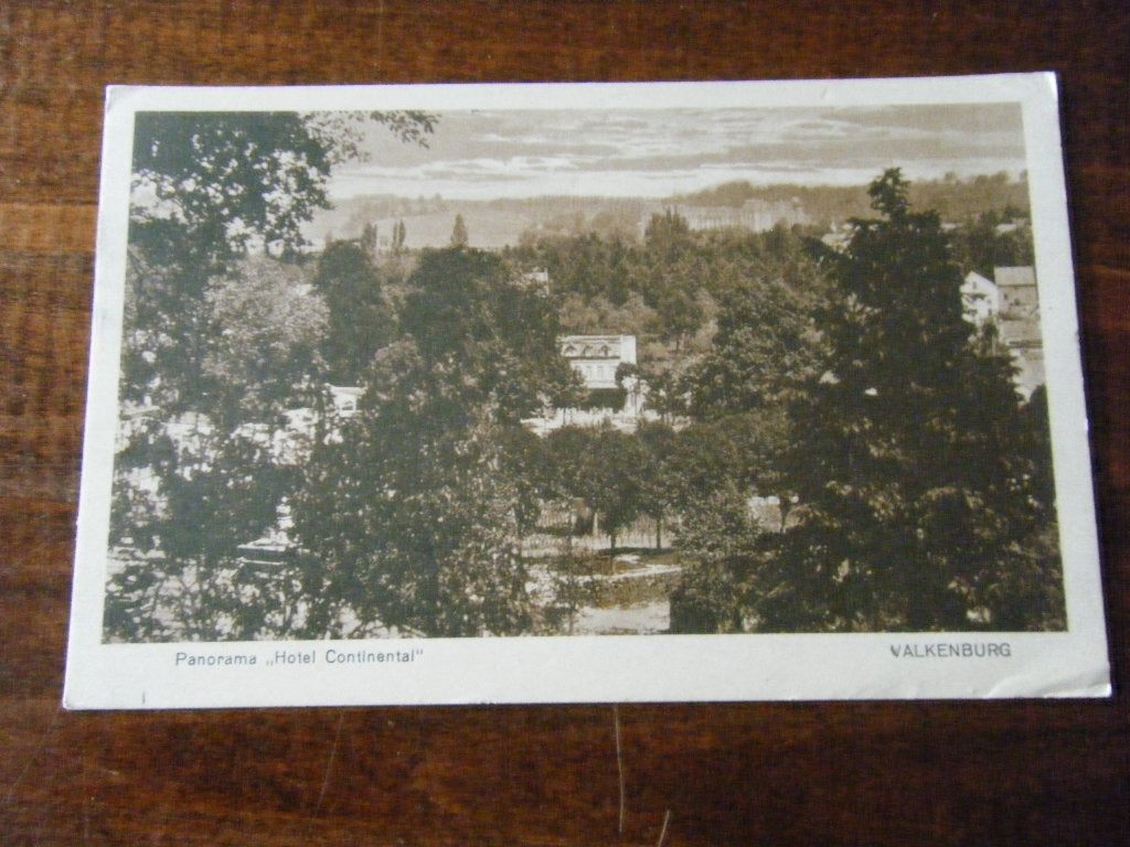 W7 - Valkenburg - Hotel Continental- 1931 - Mooi/Oud, Ophalen of Verzenden, 1920 tot 1940, Limburg