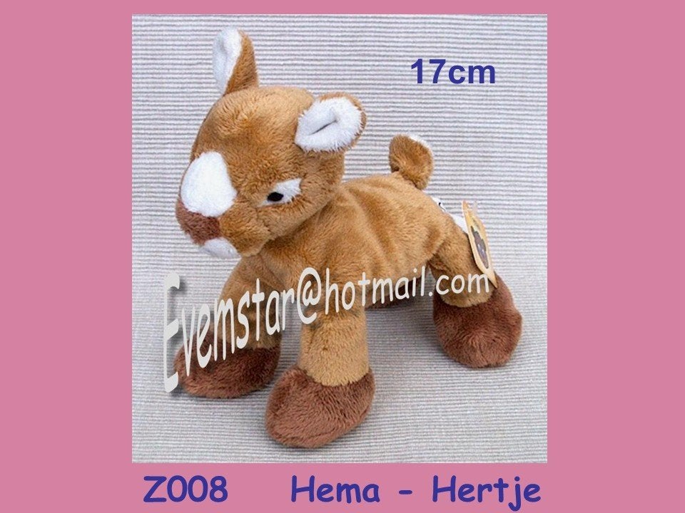 Z008 Hertje - Hema : bruin hertje (17cm), Ophalen, Zo goed als nieuw, Overige typen, Hema