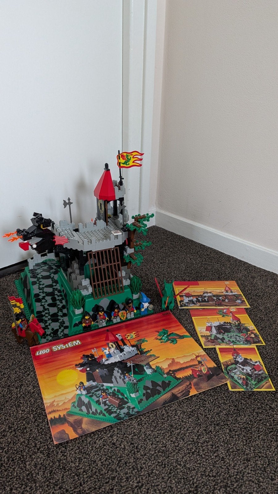 LEGO 6082 Fire breathing fortress, Lego, Ophalen of Verzenden, Zo goed als nieuw, Complete set