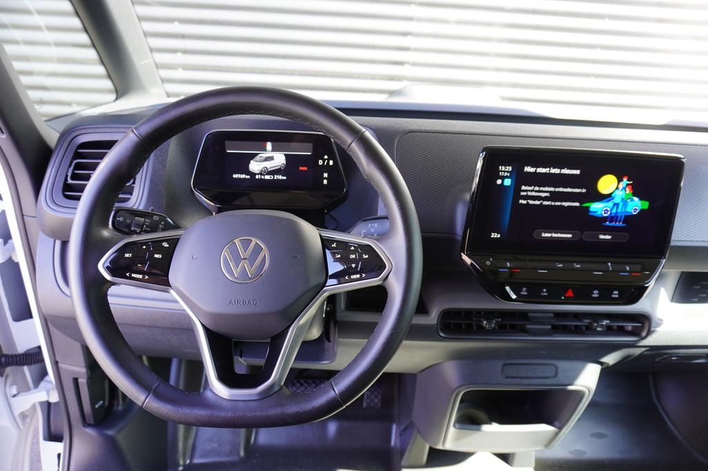 Volkswagen ID. Buzz Cargo 77 kWh 204pk Apple Carplay Achterk, Auto's, Bestelauto's, Automaat, Gebruikt, Zwart, Volkswagen