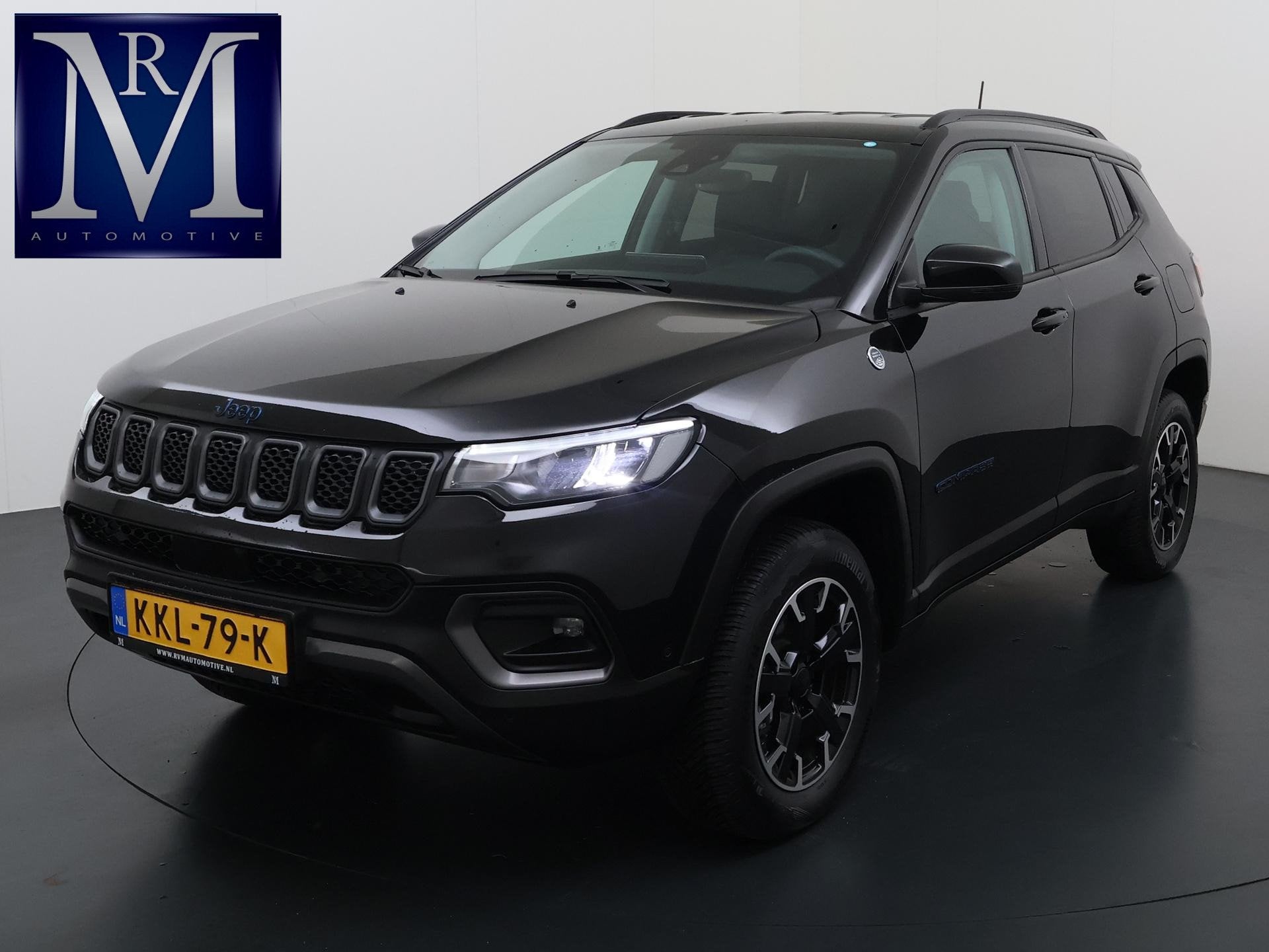 Jeep Compass 4xe 240 Plug-in Hybrid Electric Trailhawk 1.3 P, 4 cilinders, Zwart, Bedrijf, Vierwielaandrijving
