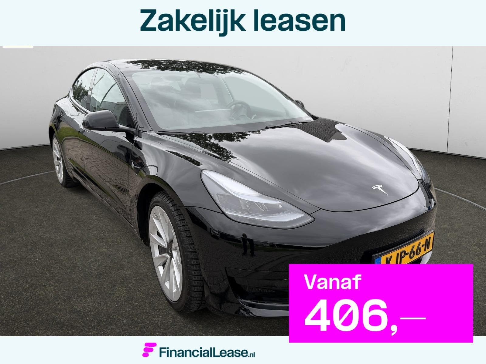 Tesla Model 3 Standard RWD Plus 60 kWh | All-in prijs incl., Automaat, 12 maanden, Gebruikt, Zwart