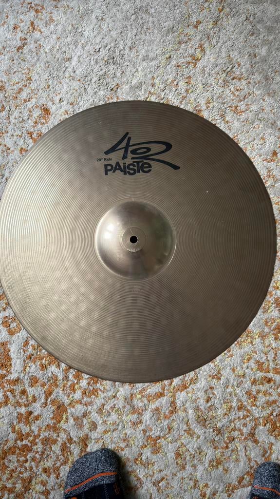 Paiste 402 20” Ride, Ophalen of Verzenden, Zo goed als nieuw, Overige merken