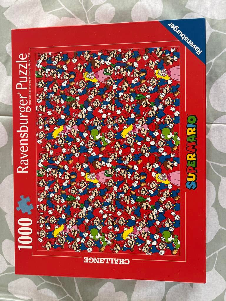 Super Mario Puzzel 1000 stukjes, Ophalen of Verzenden, 500 t/m 1500 stukjes, Zo goed als nieuw, Legpuzzel