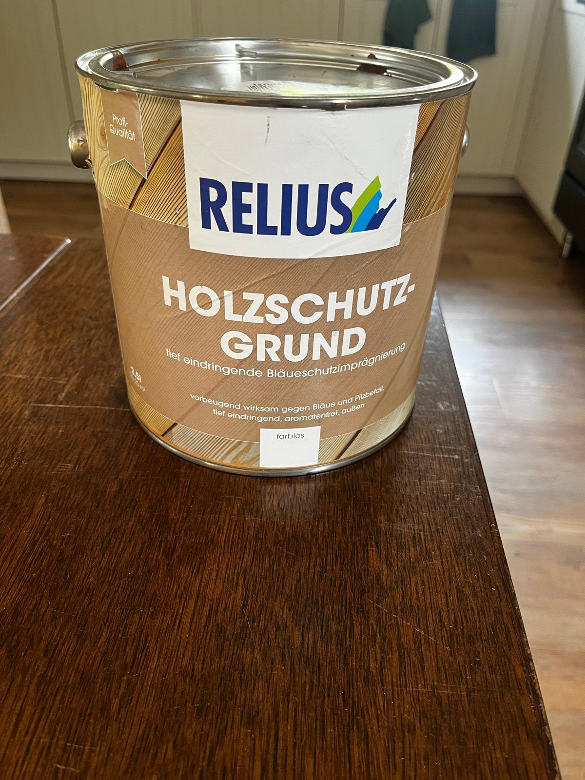 2.5 liter Relius Houtbescherming beits - Kleurloos, Overige kleuren, Nieuw, Beits, Ophalen of Verzenden