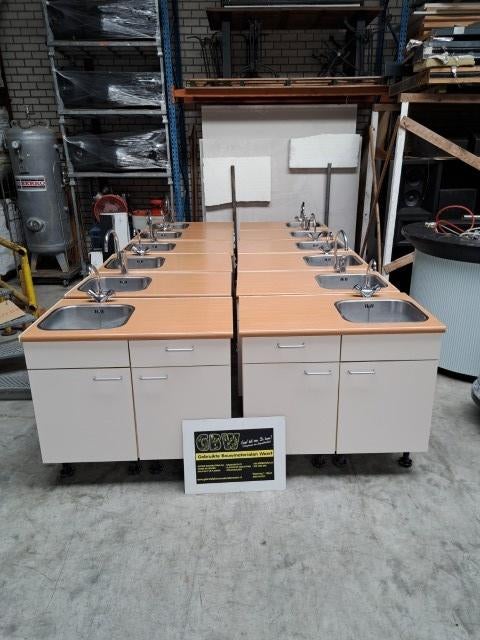 keukenblokje 102x60 cm met bovenkasten, keuken, keukenblok, Ophalen, Gebruikt, 100 tot 150 cm, 50 tot 75 cm