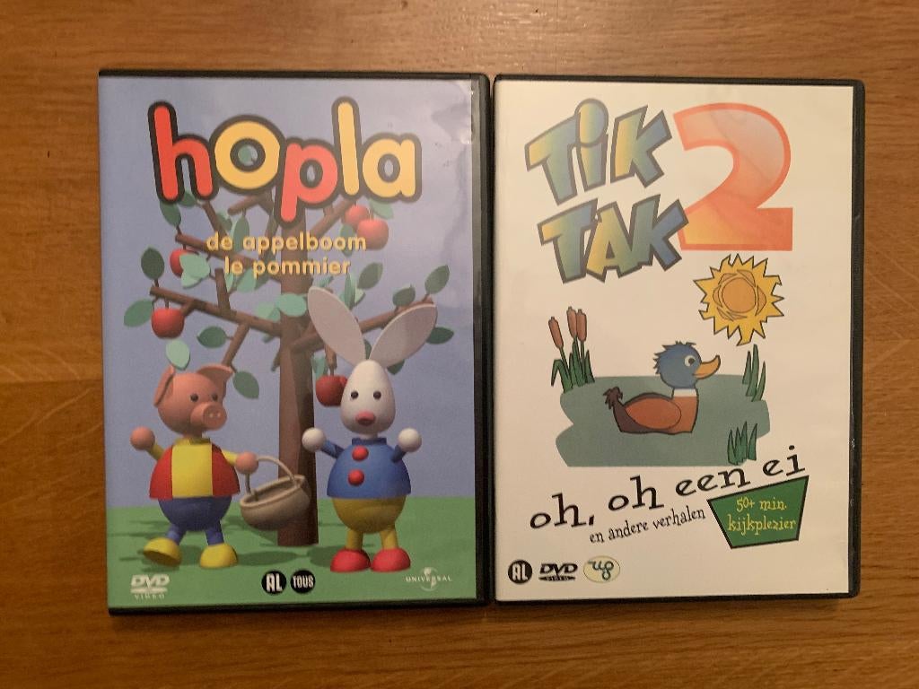 Kinder DVD's Hopla & Tiktak, Alle leeftijden, Ophalen, Zo goed als nieuw