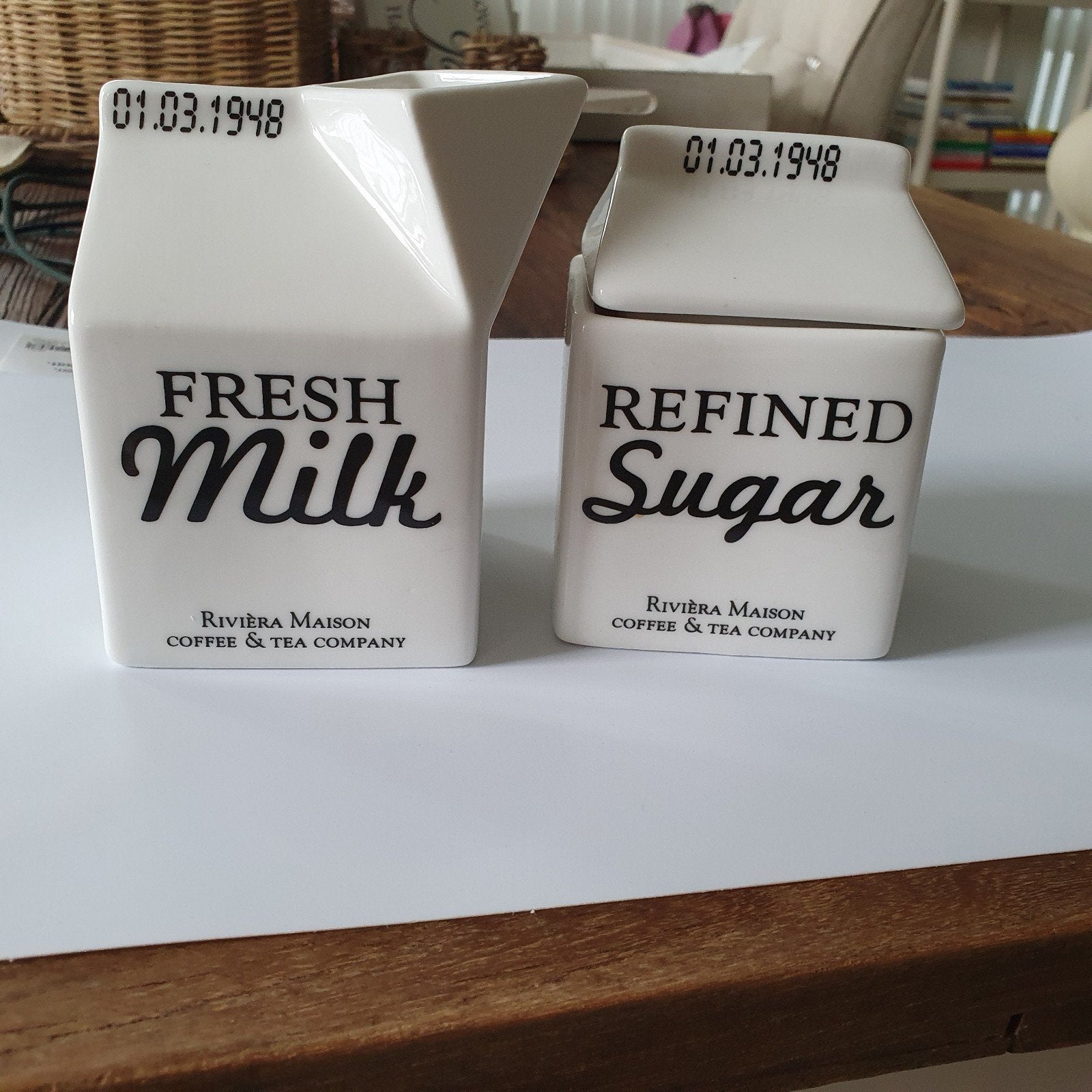 Melk en Suiker Riviera Maison, Ophalen of Verzenden, Zo goed als nieuw, Overige stijlen, Overige typen