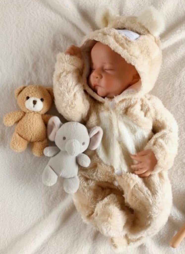 Reborn baby Nathan, Verzamelen, Poppen, Ophalen, Zo goed als nieuw, Babypop