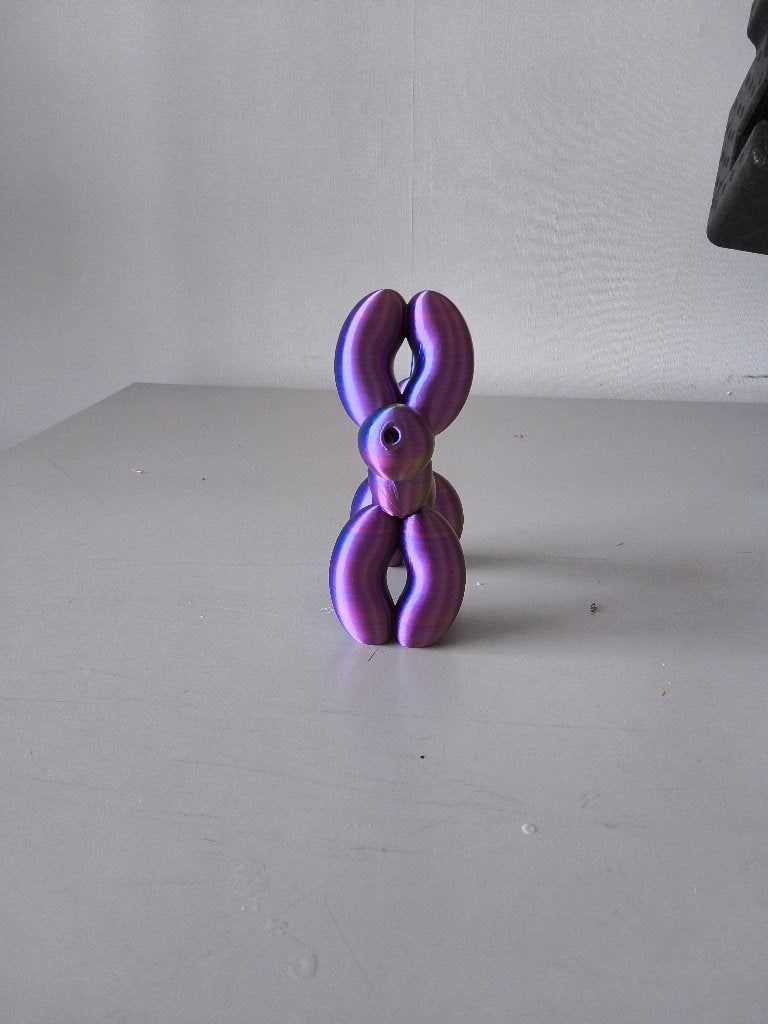 3D geprinte ballonhond paars roze, Ophalen of Verzenden, Nieuw