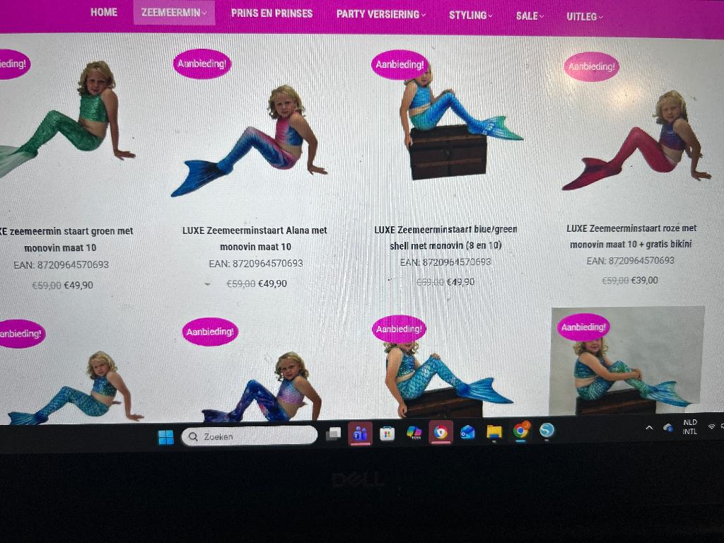 Zeemeermin staart met monovin kopen?, Ophalen, Meisje, One size, Nieuw