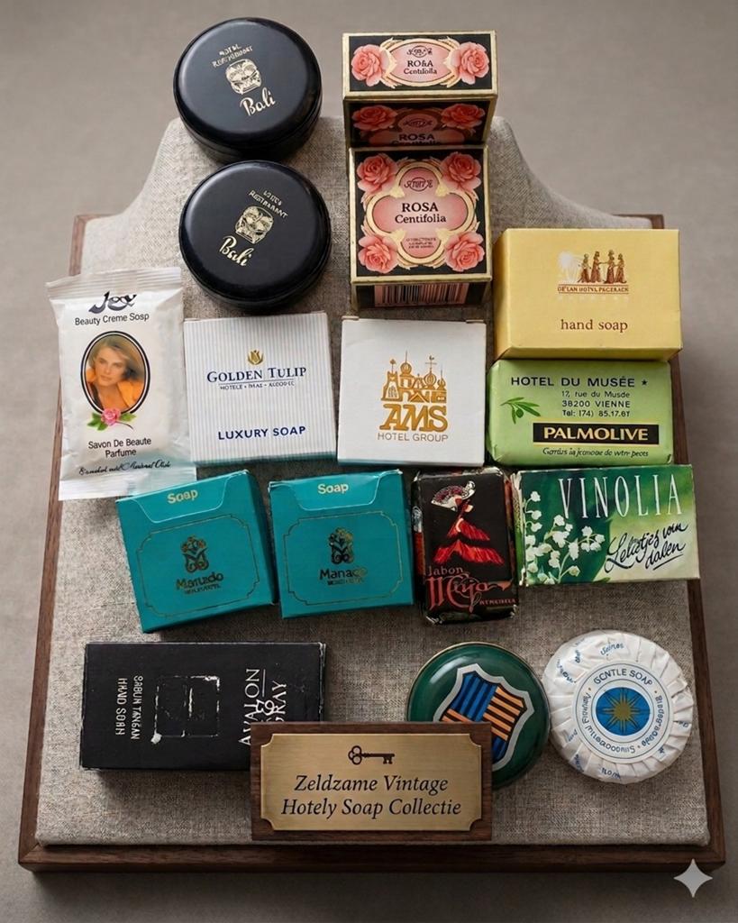 Vintage hotelzeepjes collectie - 16 stuks!, Ophalen, Zo goed als nieuw