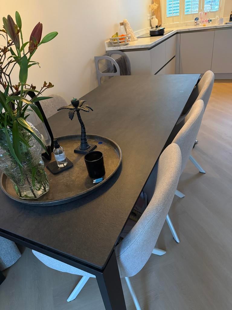 Eettafel - Montèl, Huis en Inrichting, Tafels | Eettafels, Ophalen, Gebruikt, 200 cm of meer, 50 tot 100 cm