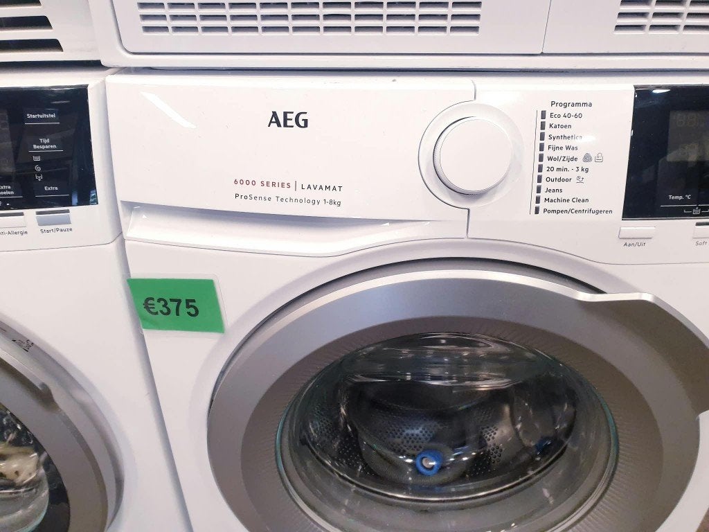 aeg wasmachine A++ 8kg inc 6 mnd garantie, 1200 tot 1600 toeren, 8 tot 10 kg, Ophalen of Verzenden, Zo goed als nieuw