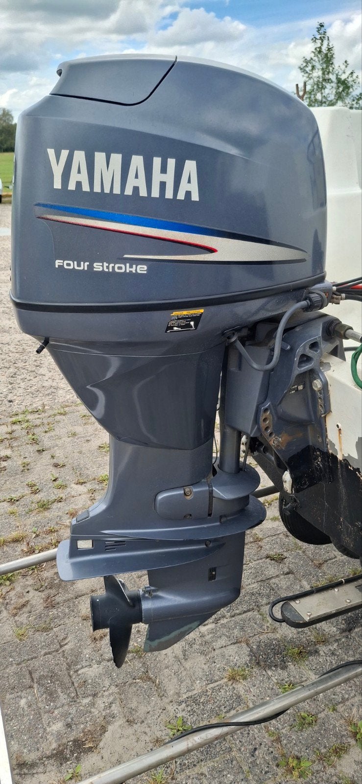 Yamaha 60 pk 4 takt langstaart el start met powertrim 2003, Watersport en Boten, Ophalen, Gebruikt, Viertaktmotor, 30 pk of meer