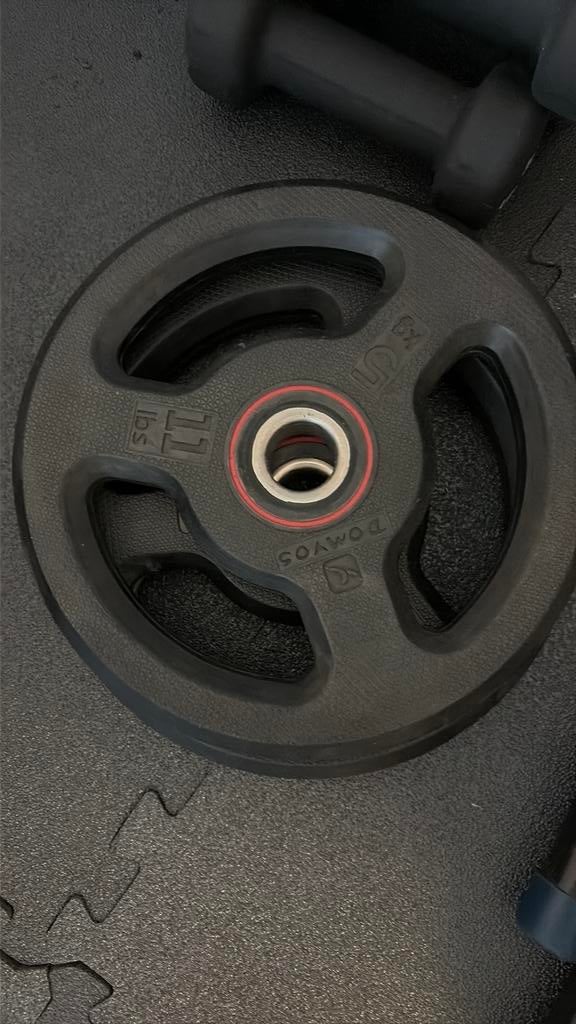 Fitness schijven 5 kg, Ophalen, Zo goed als nieuw