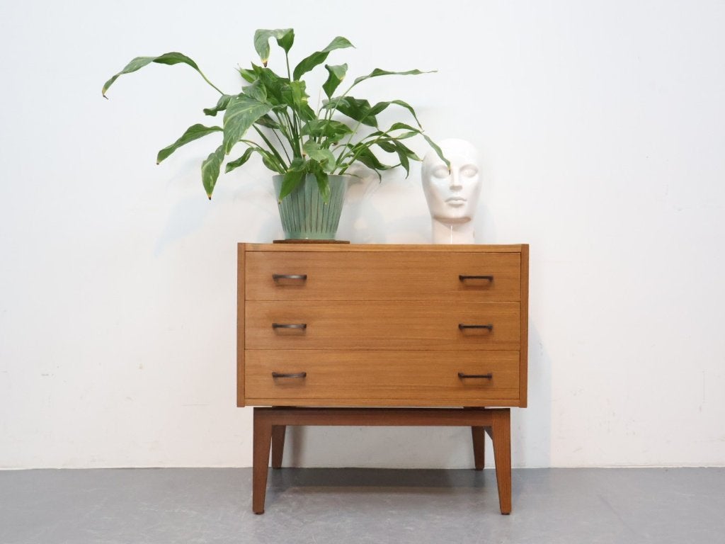 Vintage ladekast Simpla lux / teak / jaren `60, Ophalen, Gebruikt, Teakhout, Simplalux