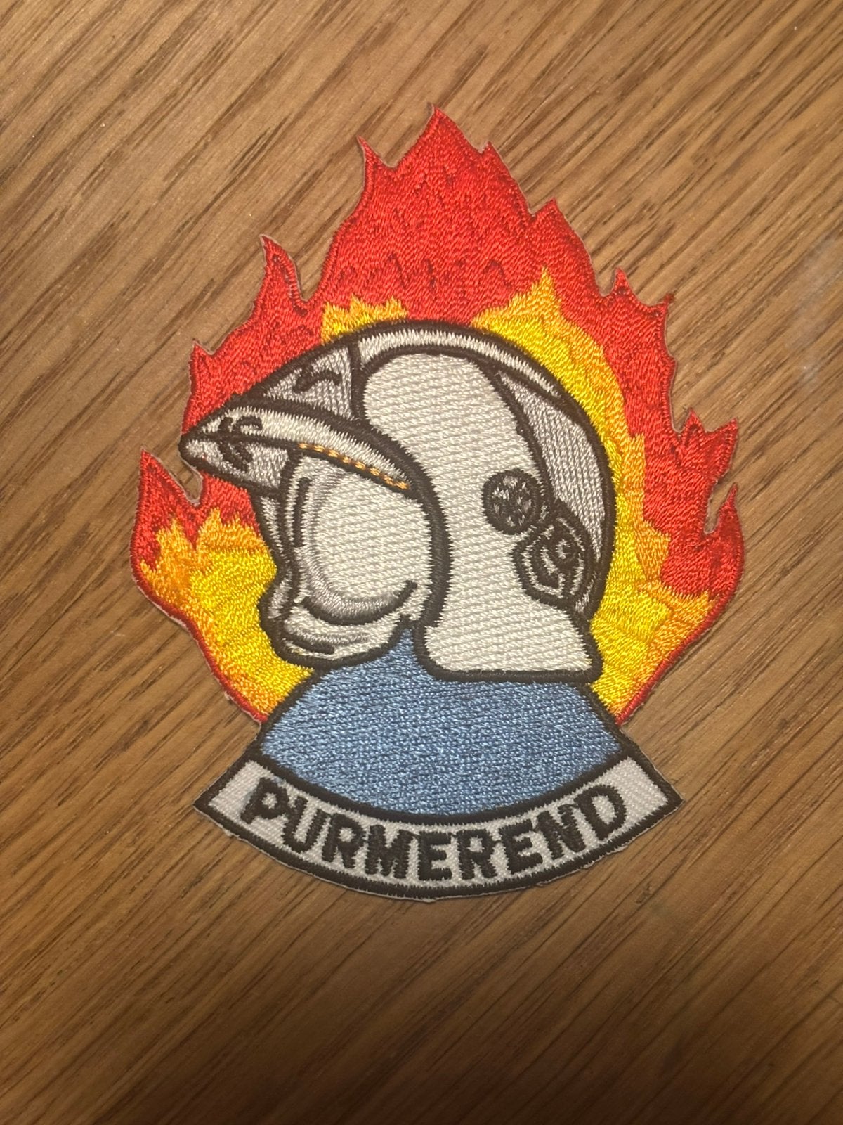 Oud brandweer Purmerend embleem patch badge, Verzamelen, Ophalen of Verzenden, Nederland, Embleem of Badge