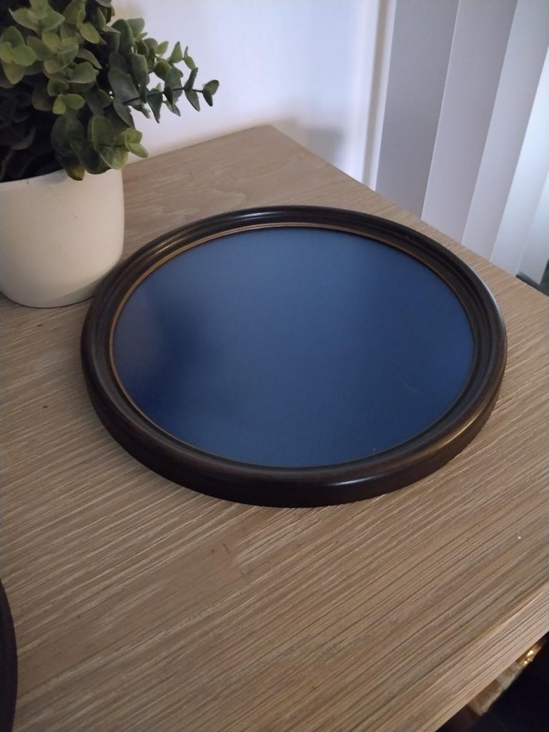 vintage grote ronde fotolijst, Huis en Inrichting, Woonaccessoires | Lijsten, Overige materialen, Minder dan 50 cm, Ophalen of Verzenden