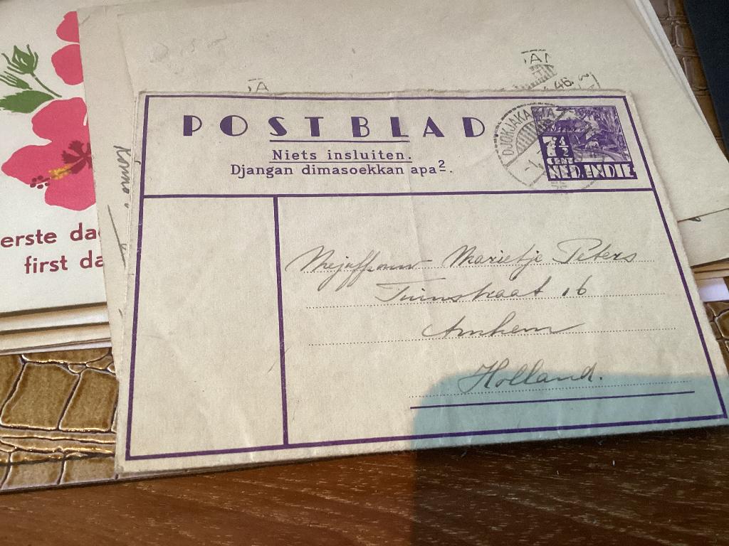 No501 Ned Indie postblad 1-3-1939 Heb ook van Nederland, Postzegels en Munten, Ophalen, Beschreven, Rest van de wereld