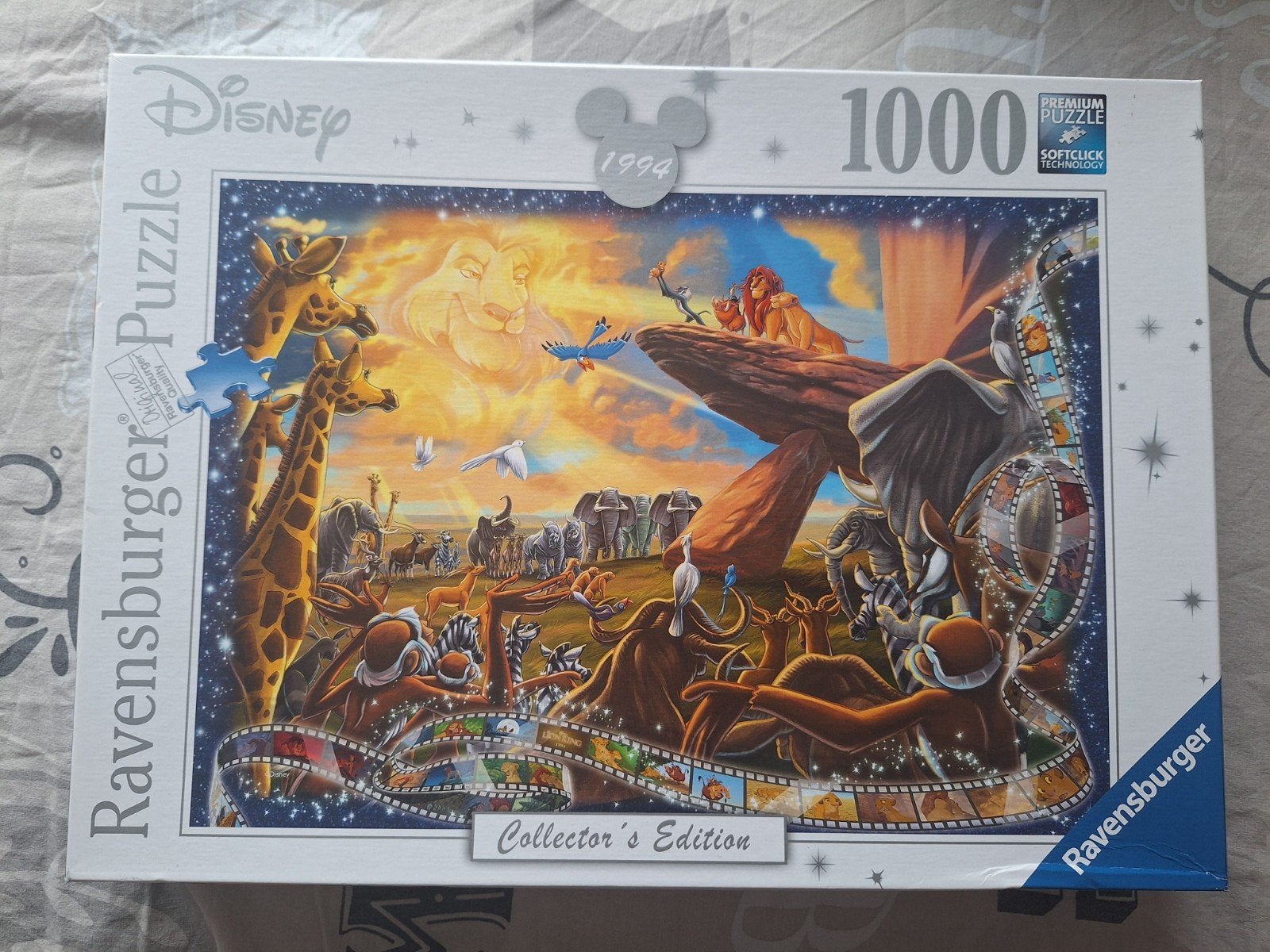 Ravensburger Disney Lion king 1000 stukjes Collector's Ed, Ophalen of Verzenden, 500 t/m 1500 stukjes, Zo goed als nieuw, Legpuzzel