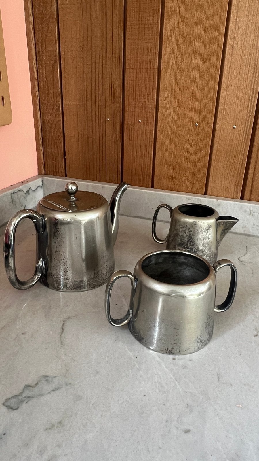 Vintage Sheffield Thee Set - EPNS Verzilverd, Ophalen of Verzenden