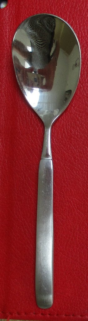 Sola 18/10 matte steel suikerschep suikerlepel lepel 12,5cm, Ophalen of Verzenden, Sola, Rvs of Chroom