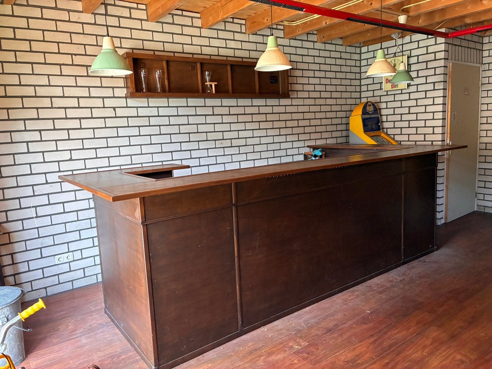 Complete Houten Bar met Spoelbak, Koelkast en Vaatwasser, Huis en Inrichting, Barren, Ophalen, Gebruikt