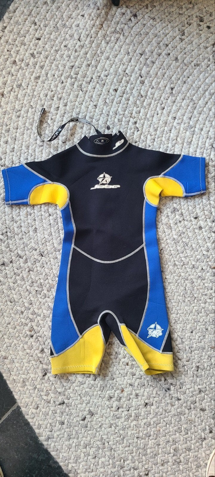 Jobe Wetsuit Kinderen Maat J5 (ca. 140) - Blauw/Geel, Watersport en Boten, Watersportkleding, Wetsuit, Gebruikt, Kind, Jobe