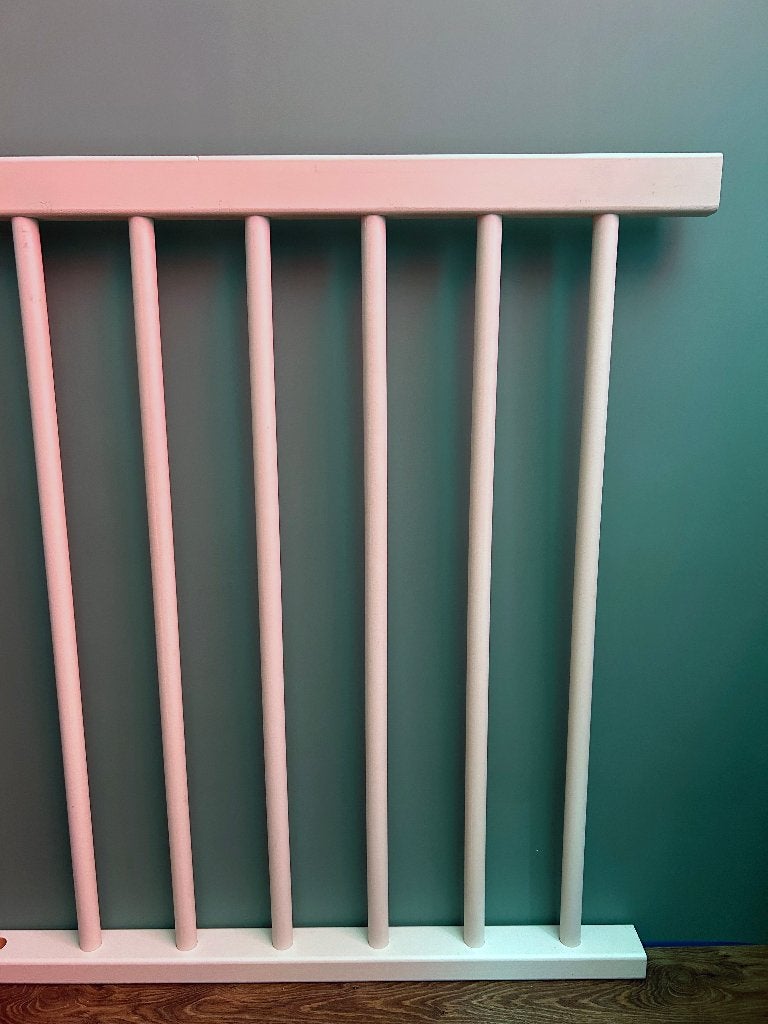 Houten Balustrade hek ronde spijlen - Wit gegrond Hekwerk, Ophalen, Nieuw, Trap, Minder dan 2 meter