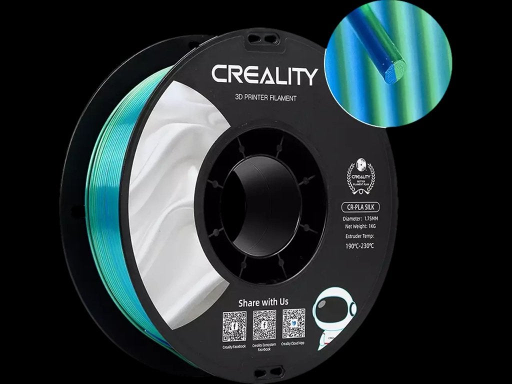 Creality CR Series DUAL Silk PLA 3D filament 1,75mm 1kg, Ophalen of Verzenden, Nieuw, Filamentrollen