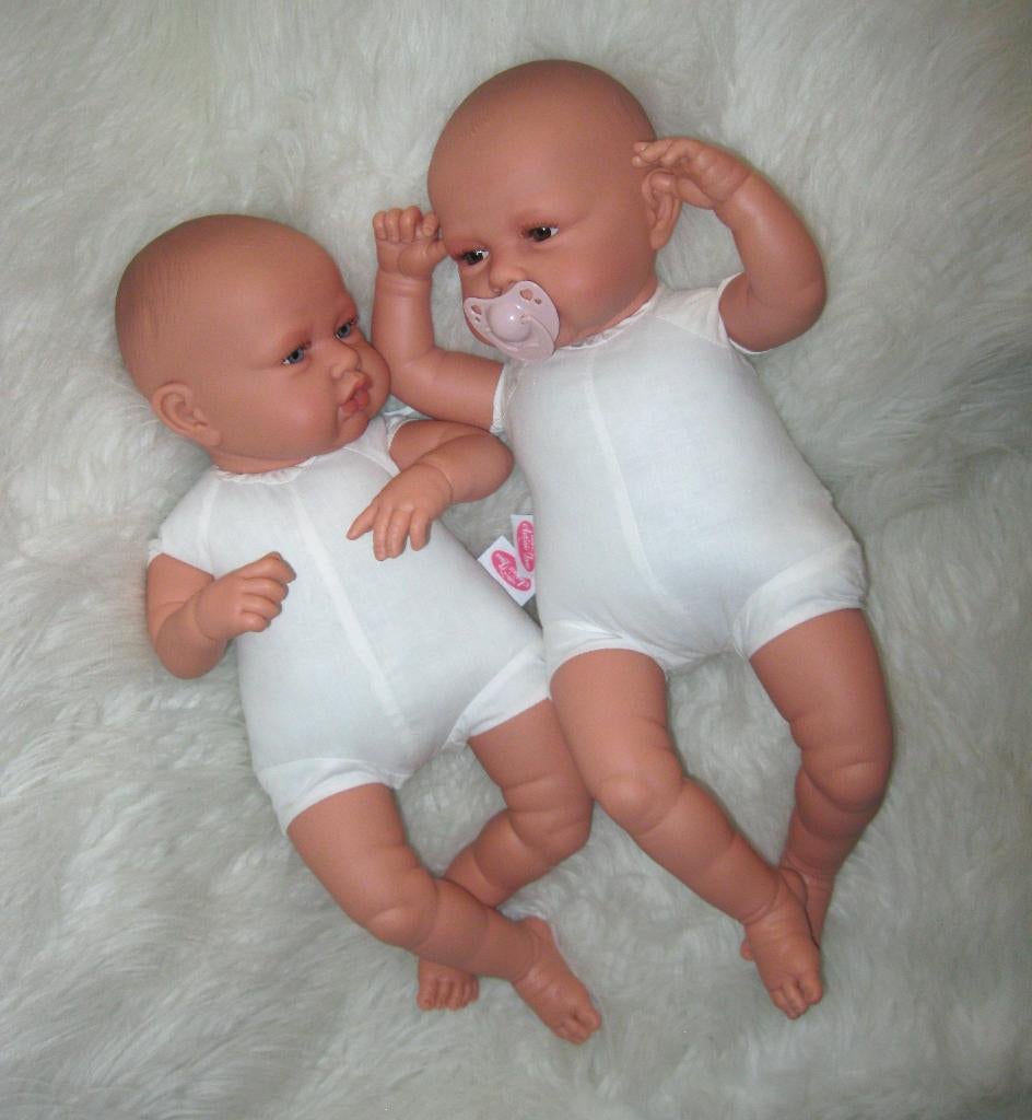 2  x baby pop Antonio Juan levensechte babypop Babydo 50 cm, Kinderen en Baby's, Speelgoed | Poppen, Nieuw, Antonio juan, Ophalen of Verzenden