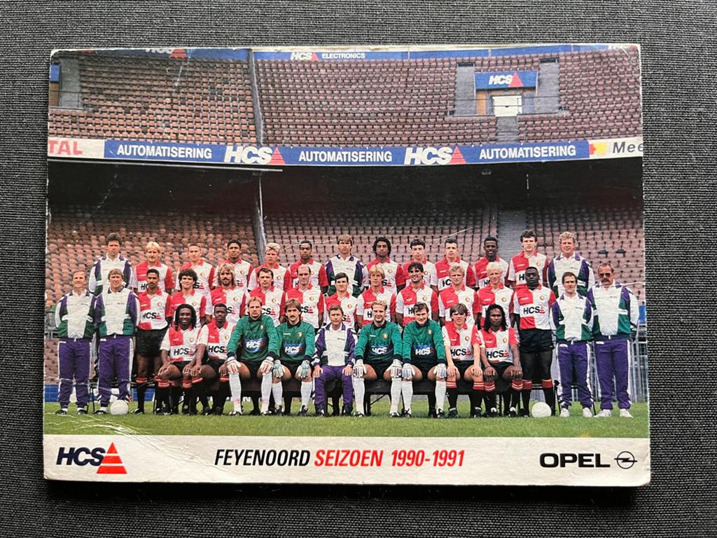 Feyenoord elftalkaart, Ophalen of Verzenden, Gebruikt, Feyenoord