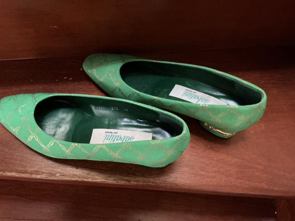 Schoenen Vintage Sabatini  - Maat 39,5, Ophalen of Verzenden, Zo goed als nieuw, Groen, Schoenen met lage hakken