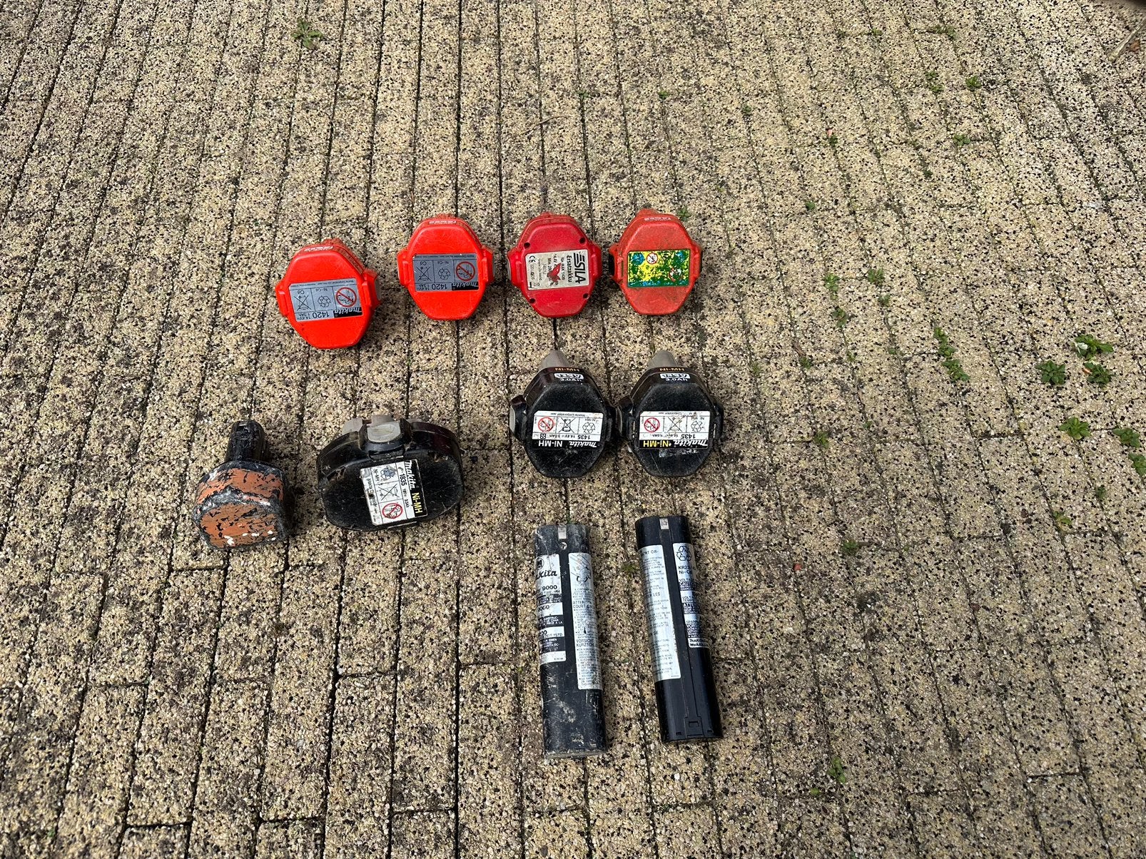 Makita accu’s, Ophalen, Gebruikt