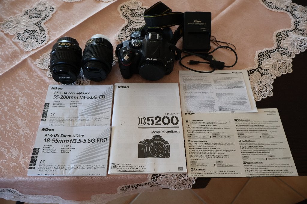 Nikon D5200 Beginnersset | ongeveer10.000 kliks! |, Gebruikt, Spiegelreflex, Ophalen of Verzenden, 8 keer of meer