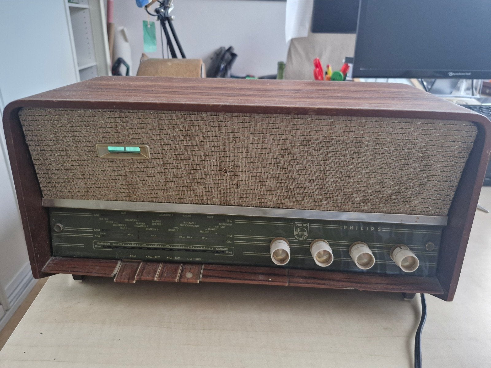Vintage Philips Buizenradio B3X42A - Jaren '60 Klassieker, Antiek en Kunst, Ophalen of Verzenden