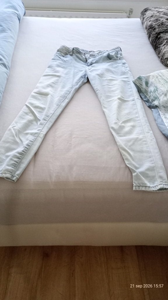 spijgratis af te halen spijkerbroek maat 38, Ophalen, Gedragen, Blauw, W30 - W32 (confectie 38/40)