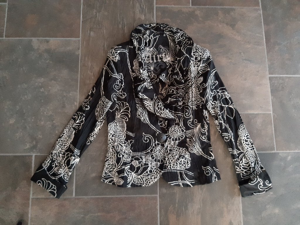 Dames Air Field Jasje maat 38/40 kleur zwart zgan, Kleding | Dames, Maat 38/40 (M), Zwart, Ophalen of Verzenden, Zo goed als nieuw