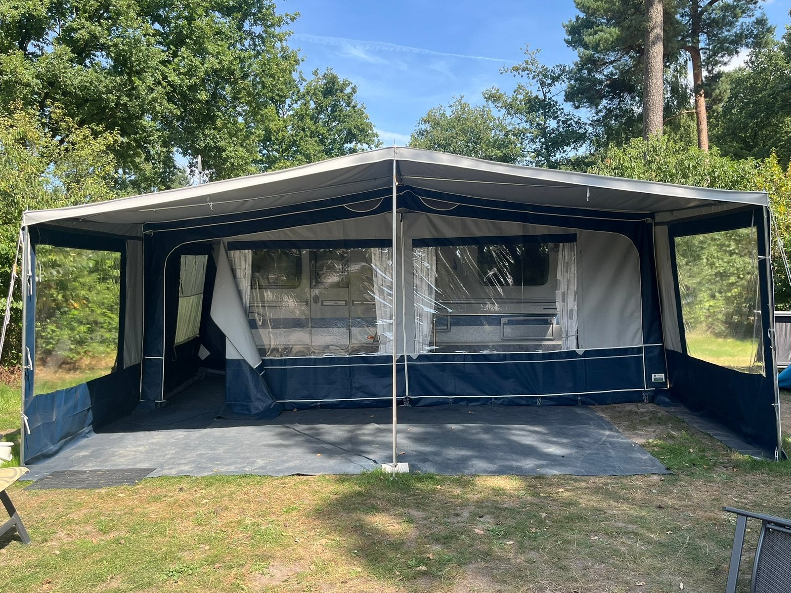 Voortent en luifel van hyperkamp Las Palmas 240, Caravans en Kamperen, Ophalen, Gebruikt