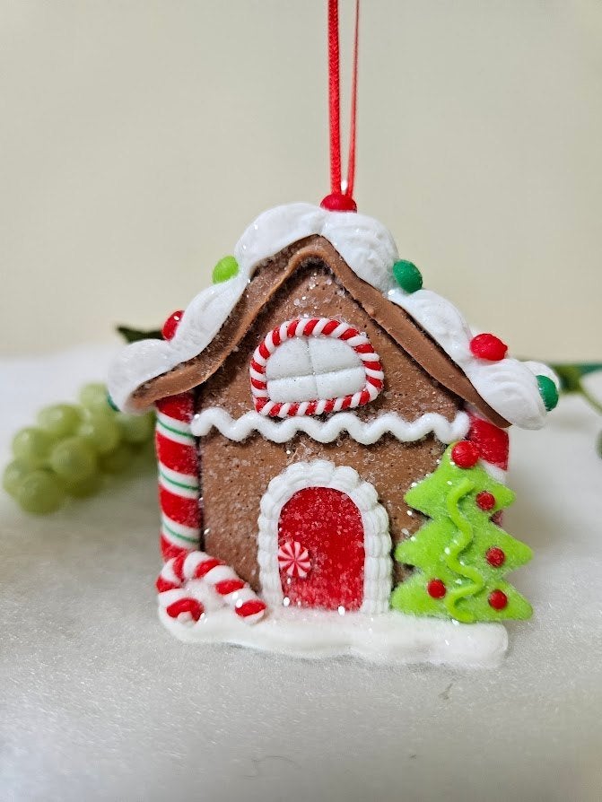 Gingerbread huisje decoratie Kerst miniatuur kerst, Diversen, Kerst, Ophalen of Verzenden, Zo goed als nieuw