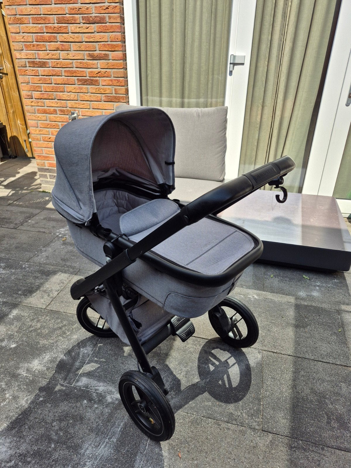 Dubatti One E3 C Line 2-in-1 Combiwagen met accessoires, Kinderen en Baby's, Kinderwagens en Combinaties, Gebruikt, Verstelbare duwstang